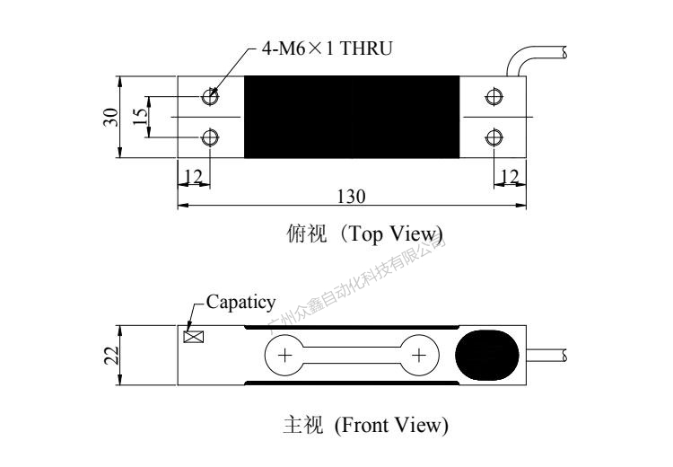 臺(tái)灣mavin NA1-10kg稱重傳感器產(chǎn)品尺寸
