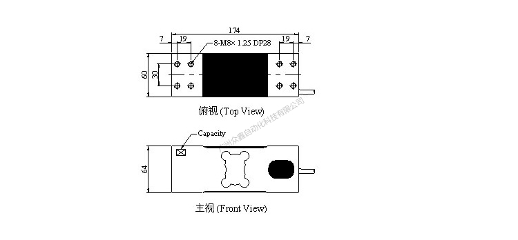臺灣mavin NA3-100kg稱重傳感器產(chǎn)品尺寸