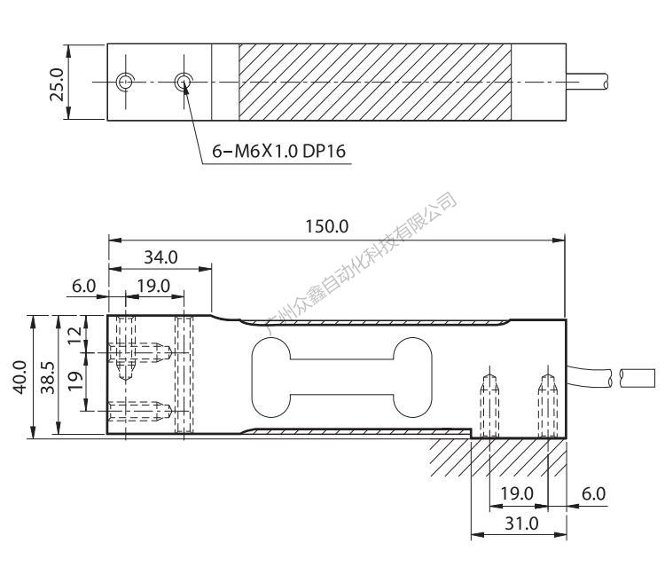 韓國凱士 BCA稱重傳感器產(chǎn)品尺寸